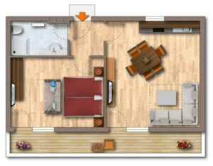 Skizze Appartement Hamberg